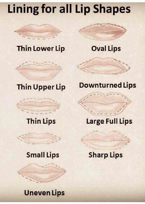types of lip shapes